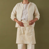 Nani IRO Kokka A/W 2022 Wild Elegant Wind Brushed Cotton Linen - A Morning Dew Peal - 50cm