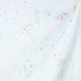 Nani IRO Kokka Flower Bloom & Bear Fruit Double Gauze - Blue B - 50cm