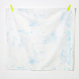 Nani IRO Kokka Yes! Tableau Cotton Herringbone  - White Blue A - 50cm