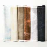 Nani IRO Kokka Yes! Tableau Cotton Herringbone  - White Blue A - 50cm