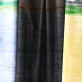 (Remnant) Nani IRO Kokka Touch A Chord Kotosen Ni Fureru Cotton Silk - Black C - 2.5m