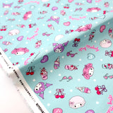 Sanrio My Melody Pop Girls - Cotton Canvas - Teal - 50cm