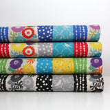 Kokka Echino Peck Canvas - Black - 50cm