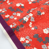 Kokka Echino Floret Double Gauze - Red - 50cm