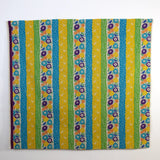 Kokka Echino Peck Canvas - Blue Yellow - 50cm