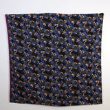 Kokka Echino Floret Double Gauze - Black - 50cm