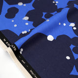 Kokka Echino Large Dots Canvas - Navy - 50cm