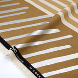 Kokka Echino Geometric Canvas - Khaki - 50cm