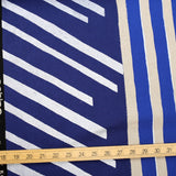 Kokka Echino Geometric Canvas - Navy - 50cm