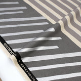 Kokka Echino Geometric Canvas - Grey - 50cm