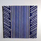 Kokka Echino Geometric Canvas - Navy - 50cm