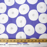 Kokka Muddy Works by Tomotake Anpan - Mortley Cross Soft Canvas - Light Blue - 50cm - Nekoneko Fabric