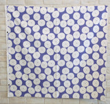 Kokka Muddy Works by Tomotake Anpan - Mortley Cross Soft Canvas - Light Blue - 50cm - Nekoneko Fabric