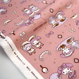 Sanrio My Melody Twins Oxford Canvas - Peach - 50cm