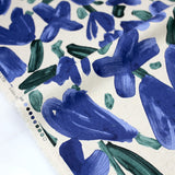 Kokka Linnea Soft Canvas - Blue - 50cm