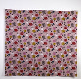 Kokka Knap Apples Canvas - Pink - 50cm