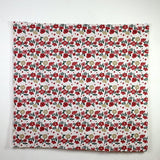 Kokka Knap Floral Canvas - Red - 50cm