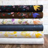 Nani IRO Kokka A/W 2020 Jardin II Cotton Corduroy - White C - 50cm