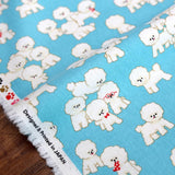 Cosmo Bichon - Cotton Oxford Canvas - Blue - 50cm