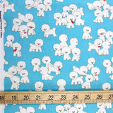 Cosmo Bichon - Cotton Oxford Canvas - Blue - 50cm