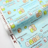 Kokka San X Sumikko Gurashi Medley Cotton Sheeting - Blue - 50cm