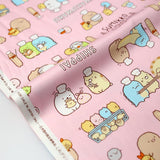 Kokka San X Sumikko Gurashi Bakery Cotton Oxford Canvas - Pink - 50cm