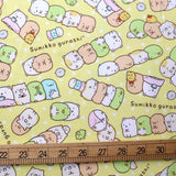 Kokka San X Sumikko Gurashi Medley Cotton Oxford Canvas - Yellow - 50cm