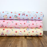 Sanrio Hello Kitty Friends Clouds - Cotton Sheeting - Yellow - 50cm