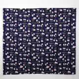 Sanrio Twin Stars Constellation - Cotton Canvas - Navy - 50cm