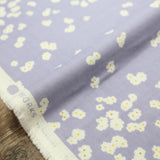 (Remnant) Kokka Muddy Works by Tomotake Petal - Double Gauze - Blue - 1m