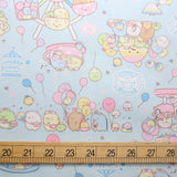 Kokka San X Sumikko Gurashi Carnival Cotton Oxford Canvas - Blue - 50cm