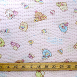 Kokka San X Sumikko Gurashi Rainbow Sweets Seersucker - Pink - 50cm