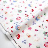 Sanrio Hello Kitty And Friends Watercolour Collage - Double Gauze - Beige - 50cm