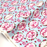 Sanrio Hello Kitty My Melody Strawberry Frame - Cotton Canvas - Blue - 50cm