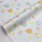 Kokka San X Sumikko Gurashi Jewel Cotton Oxford Canvas - Blue - 50cm